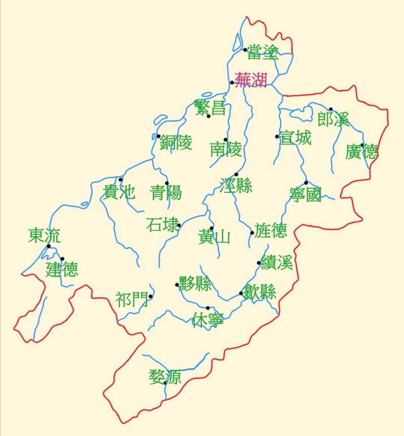 皖南地图
