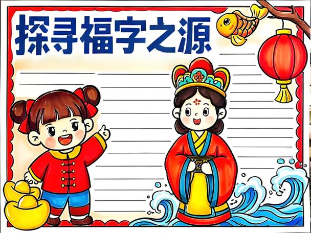 福字演变过程手抄报