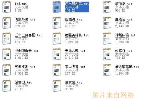 金庸txt小说百度网盘资源缩略图