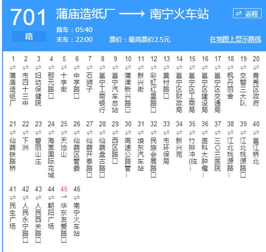 南宁公交线路查询缩略图