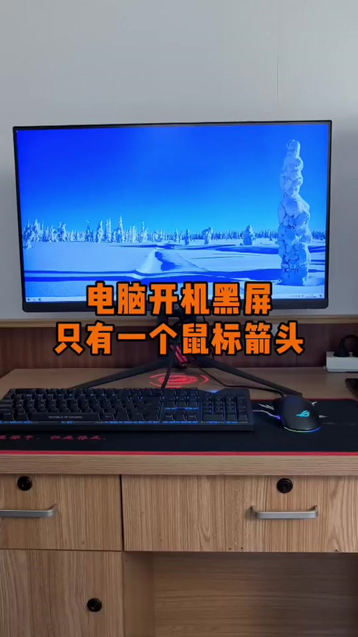 电脑开机黑屏只有一个鼠标箭头图标