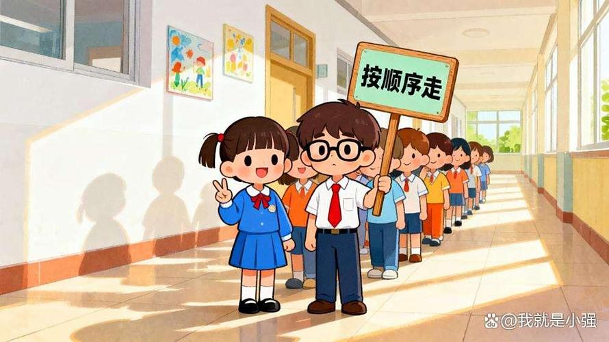 关于排队的动画视频