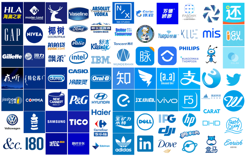 蓝色logo用什么底色