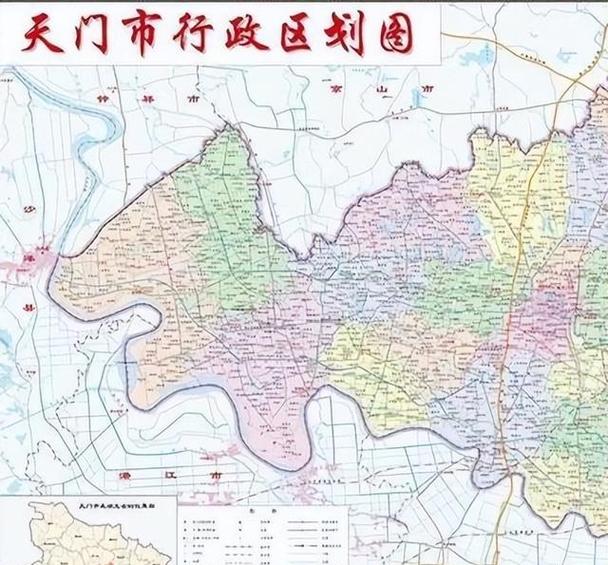 天门市地图全图高清版