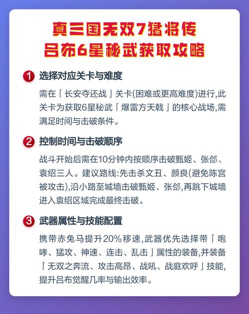真三国无双7六星秘武攻略缩略图