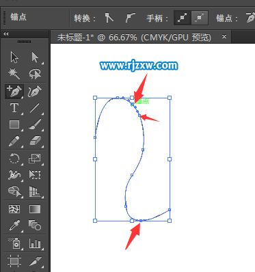 ai钢笔工具怎么调整锚点