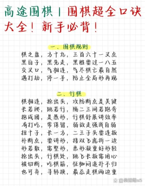 围棋要背口诀吗