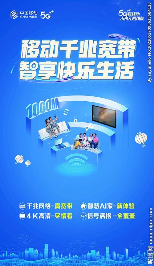 移动宽带宣传广告图片图标