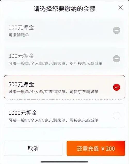 达达保证金多少钱