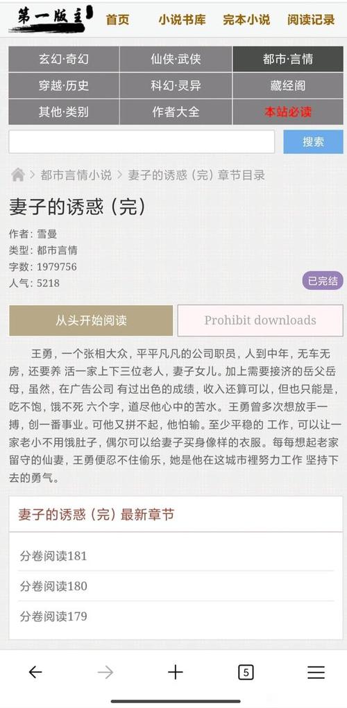 第一版主小说 罪红尘