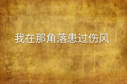 我在那一角落患过伤风