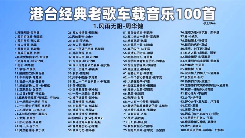 经典老歌100首
