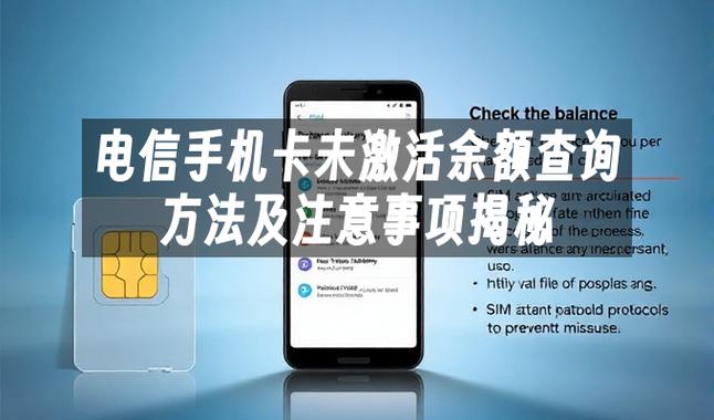 没激活能不能查余额