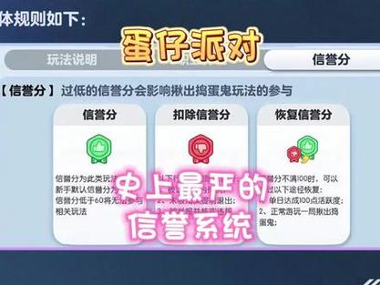 蛋仔信誉分低于60怎么恢复