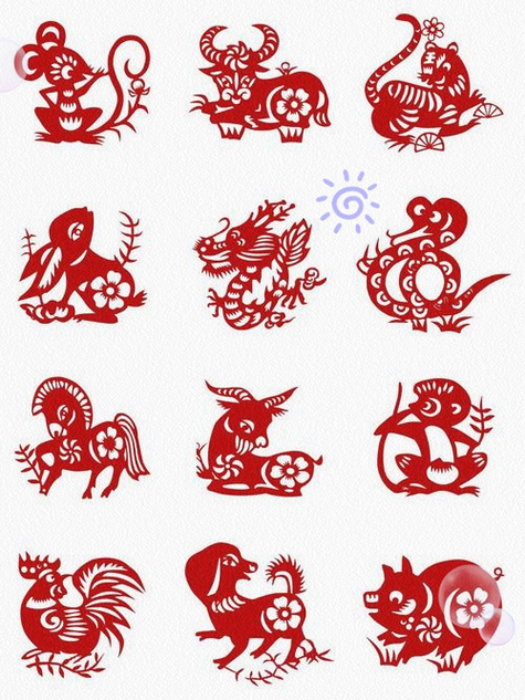 十二生肖剪纸图片