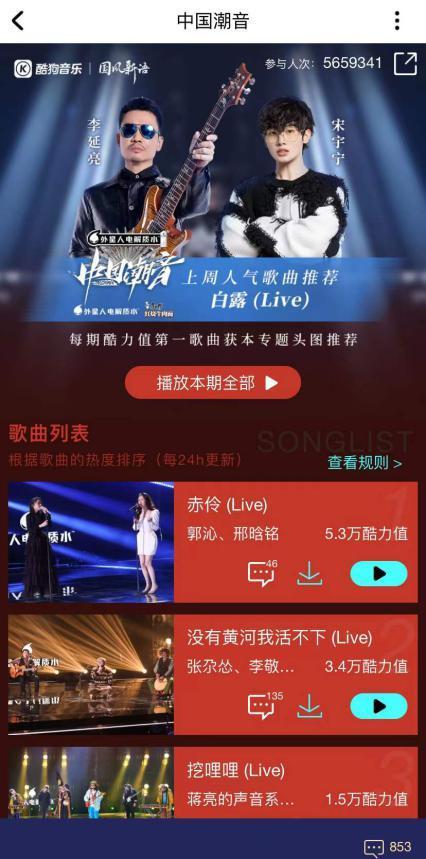 酷狗最顶级的三种音质