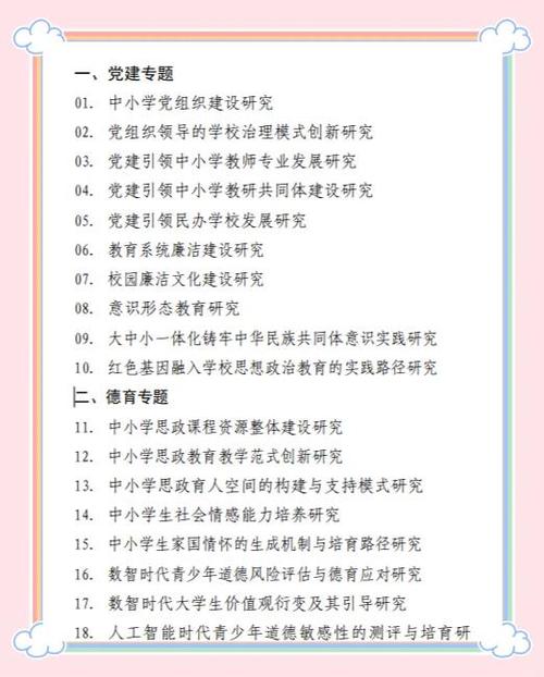 课题类型有哪几种形式