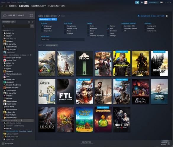 steam查看游戏库