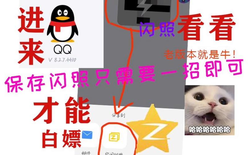 苹果QQ闪照怎么保存图标