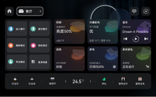 华为智能灯光系统