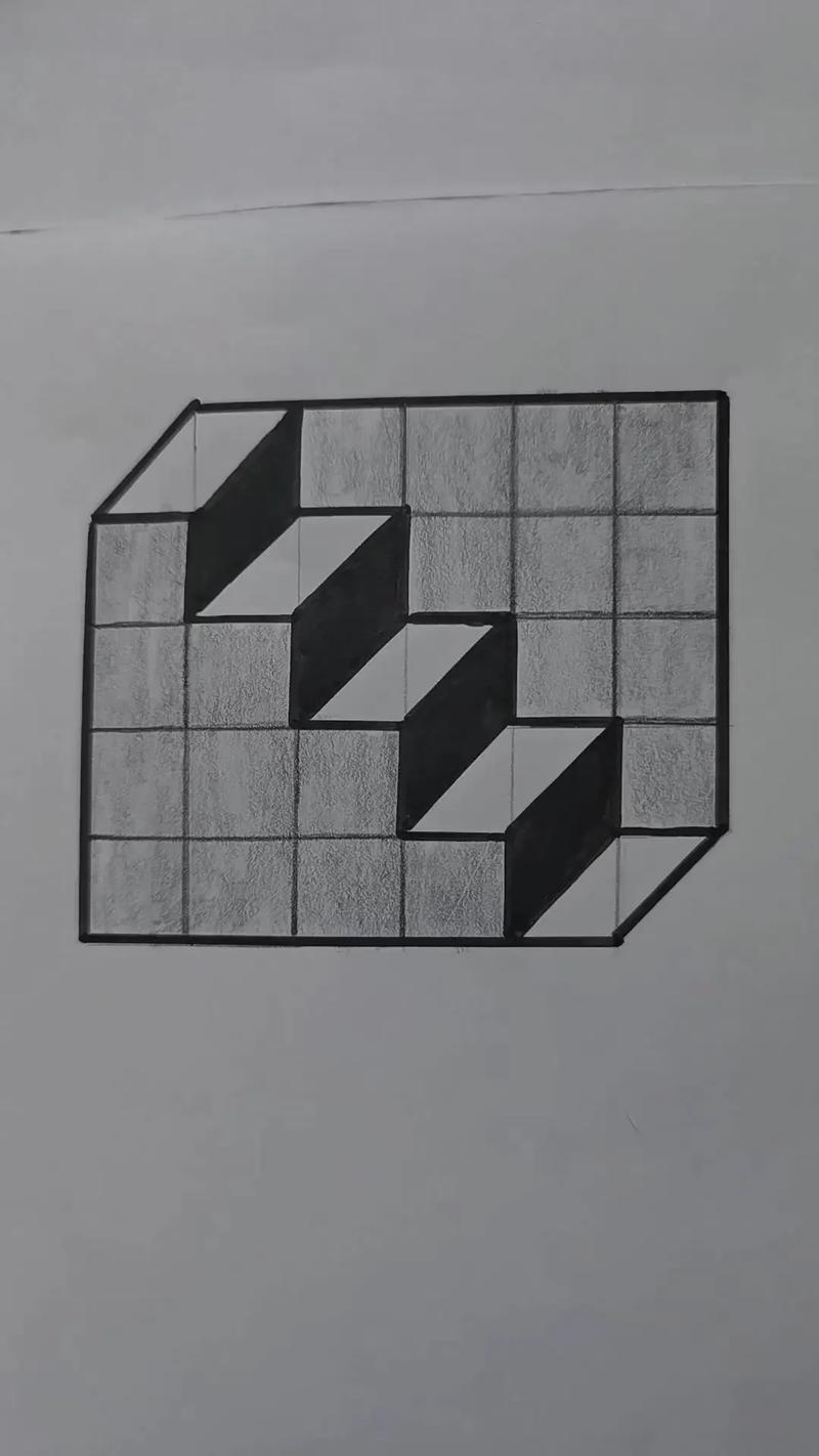 视觉错位图怎么画