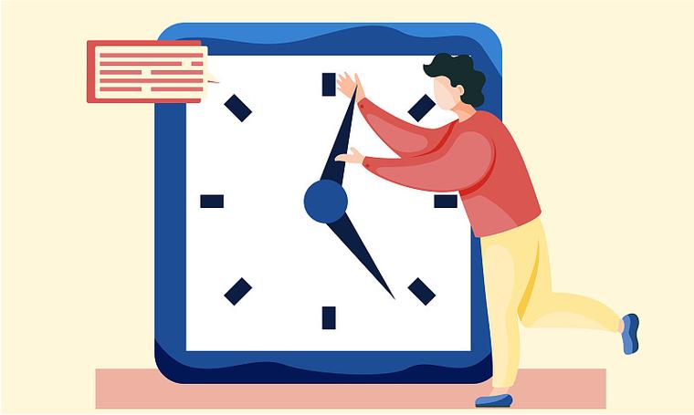 可拨动的时钟网页截图