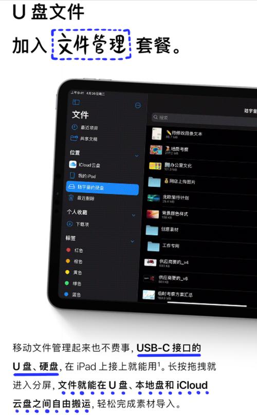 ipad pro能读取u盘吗