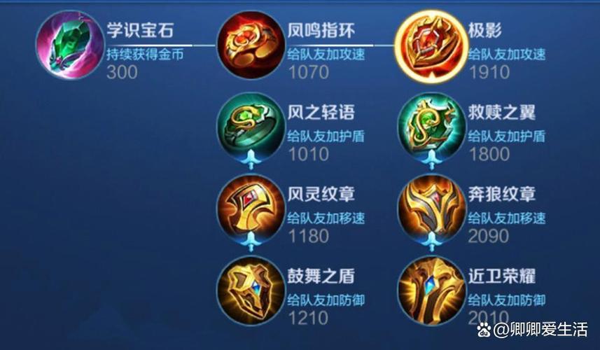 王者辅助装备有哪些缩略图