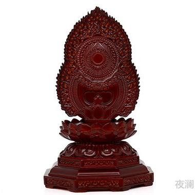 红衣佛像座红色莲花座