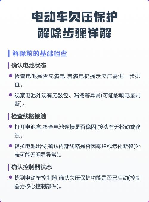 电动车瞬间欠压又恢复