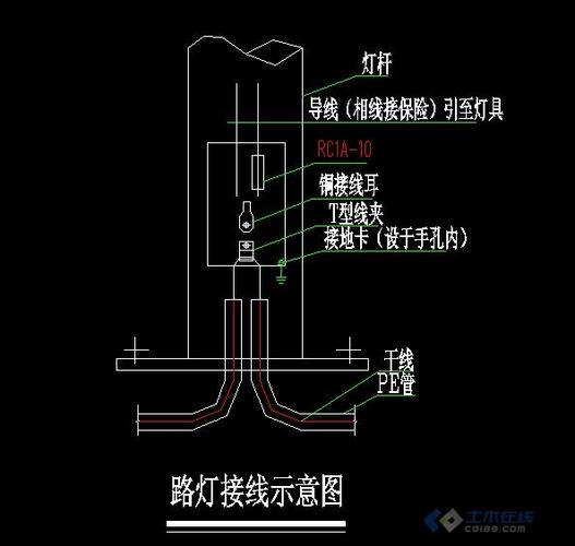 路灯接线盒接线示意图缩略图