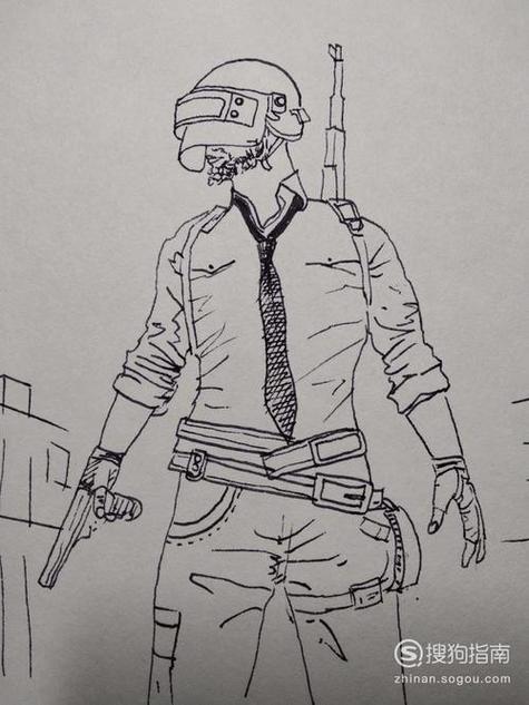 和平精英简笔画