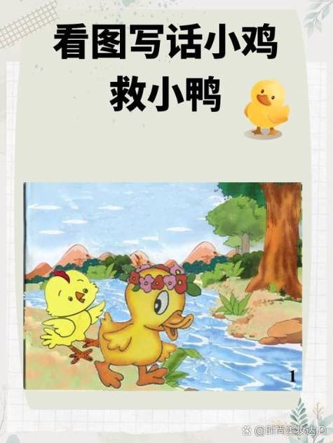 小鸭子掉进坑里小鸡怎么救