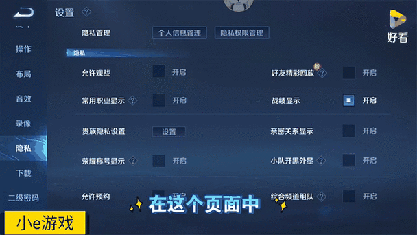 王者怎么不让别人看自己战绩截图