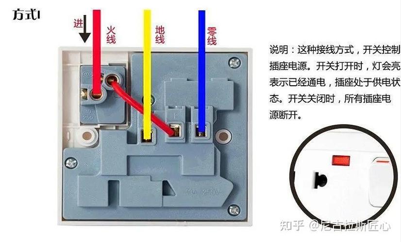 七孔插座接线图实物图