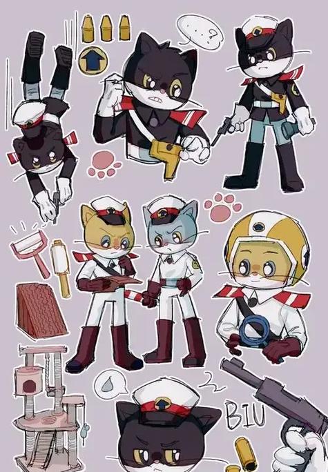 白猫警长黑猫警长cp游戏截图