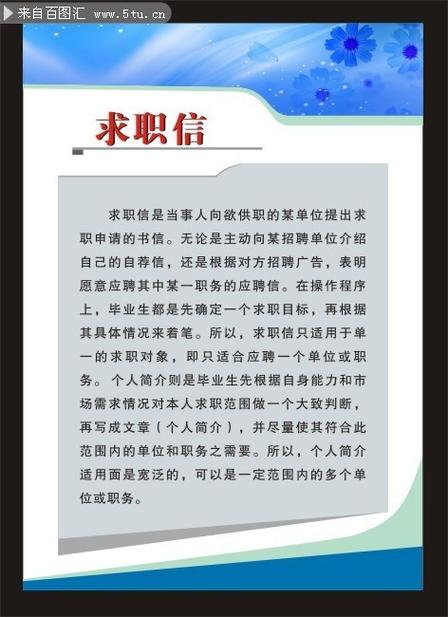 求职信正文