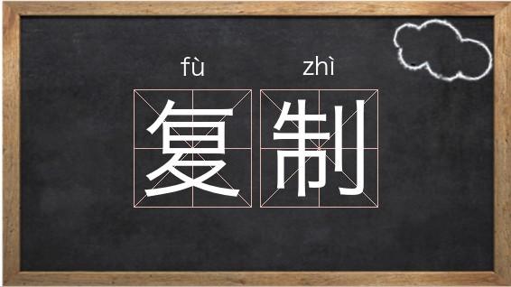 复制的意思