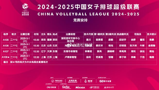 中国女排联赛决赛赛程截图