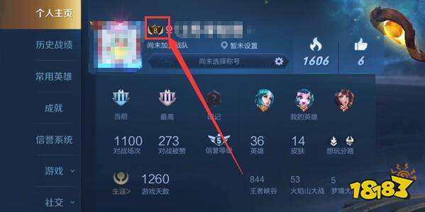 王者荣耀名字左边图标怎么设置