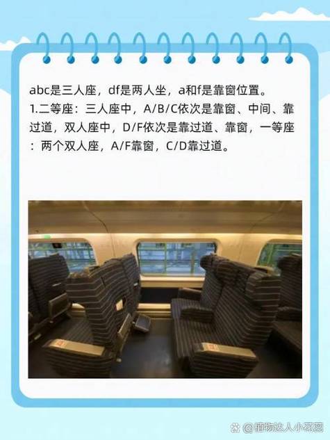 高铁列车座位表分布图