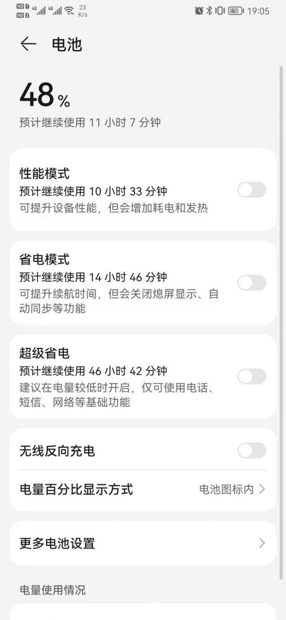 华为手机耗电量快什么原因图标