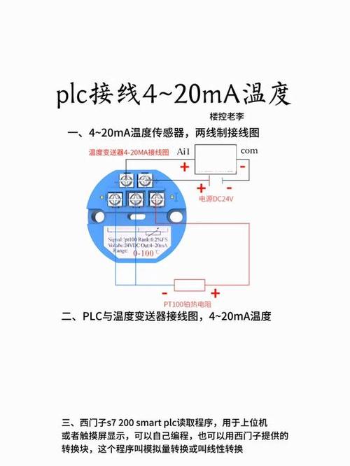 温度变送器连接PLC