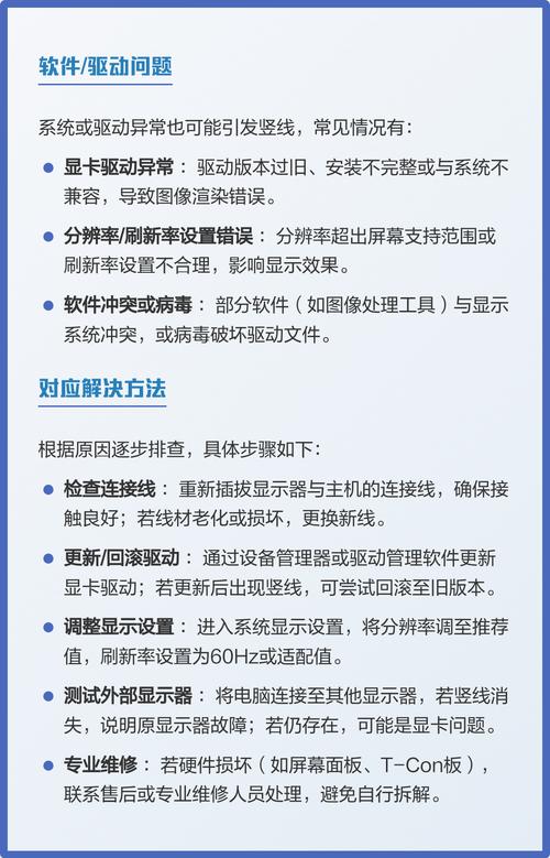 电脑显示器有竖线怎么消除