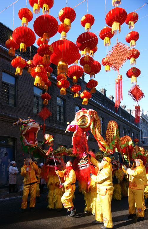 过春节的图片