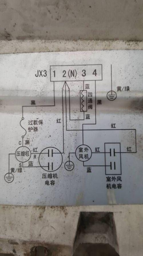 美的空调接线