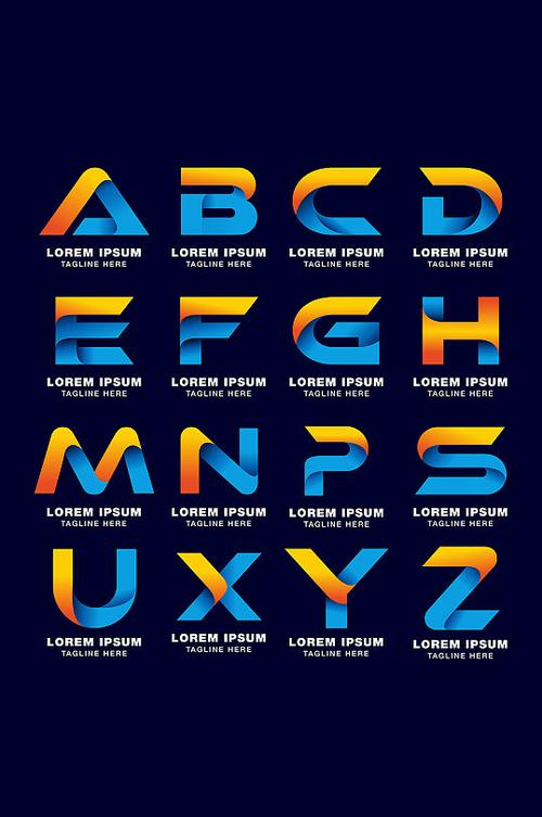 英文字母logo创意设计