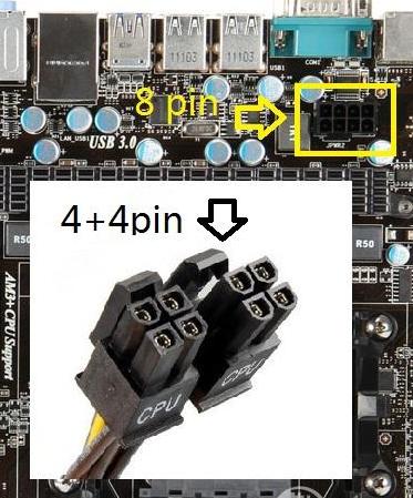 主板8pin供电只插6pin缩略图