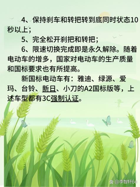 电动车的限速如何消除