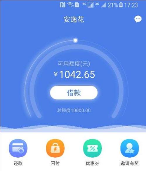 安逸花有额度借不出来截图